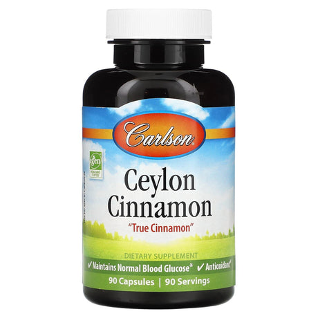 Carlson, Ceylon Cinnamon, 90 Capsules - Supply Center USA