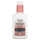 Neutrogena, Oil-Free Acne Moisturizer, Pink Grapefruit, 4 fl oz (118 ml) - Supply Center USA