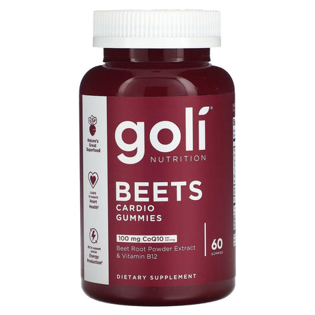 Goli Nutrition, Beets Cardio Gummies, 60 Gummies - Supply Center USA