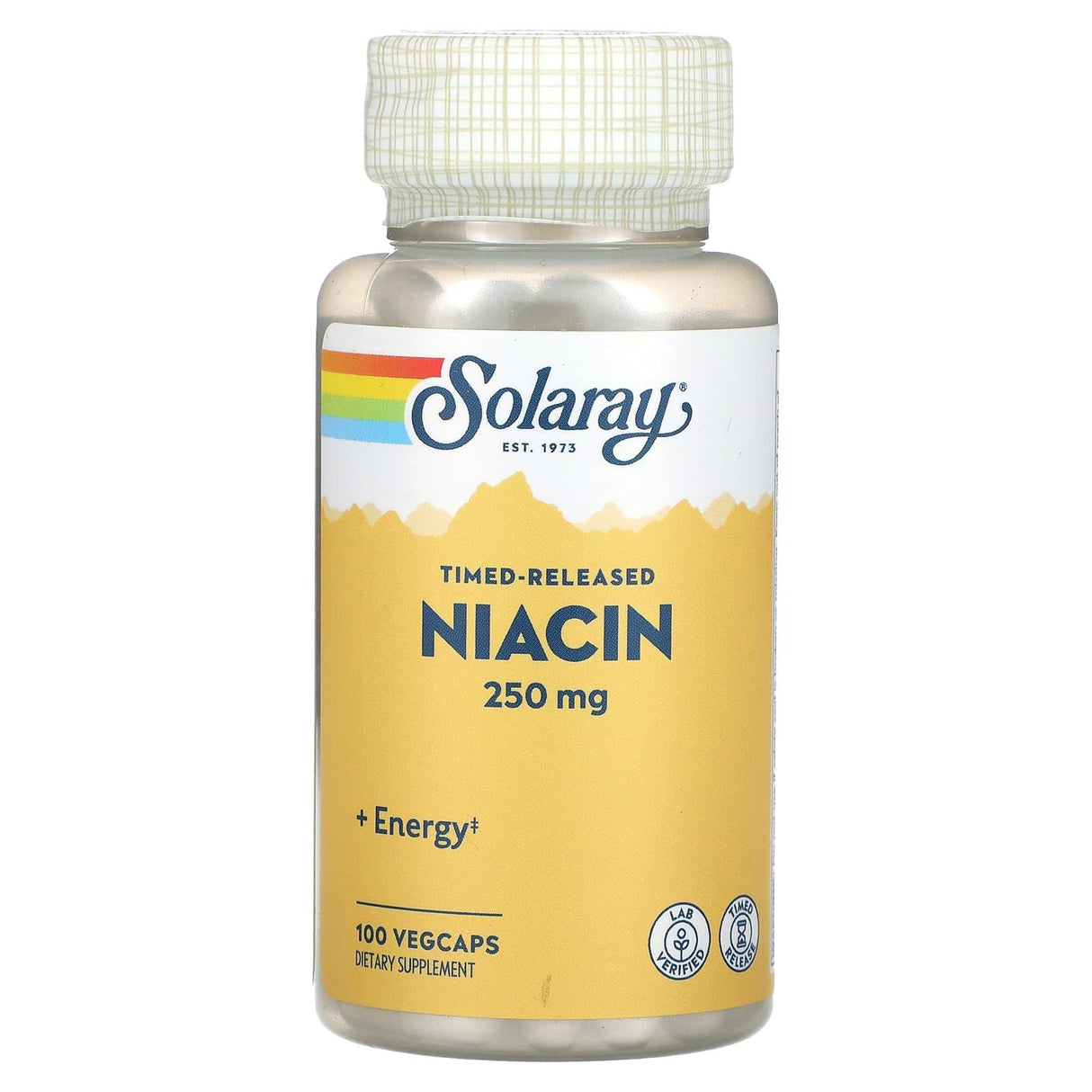 Solaray, Timed-Released Niacin, 250 mg, 100 VegCaps - Supply Center USA