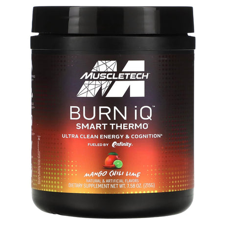 MuscleTech, Burn iQ, Smart Thermo, Mango Chili Lime, 7.58 oz (215 g) - Supply Center USA