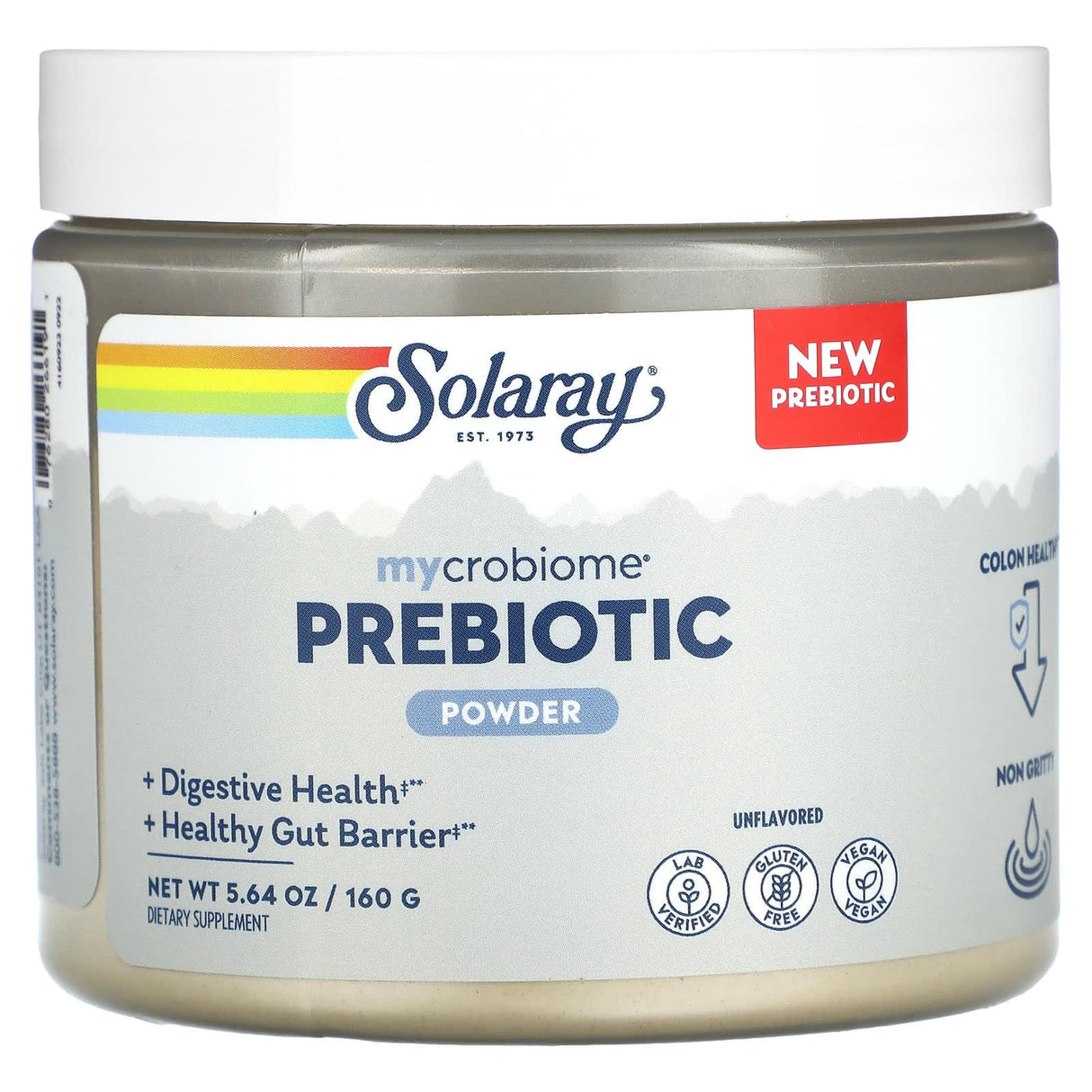 Solaray, Mycrobiome Prebiotic Powder, Unflavored, 5.64 oz (160 g) - Supply Center USA