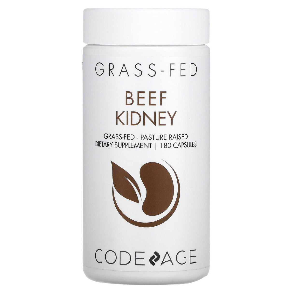 Codeage, Grass-Fed Beef Kidney, Pasture Raised, 180 Capsules - Supply Center USA