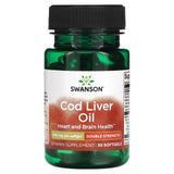 Swanson, Cod Liver Oil, Double Strength, 700 mg, 30 Softgels - Supply Center USA