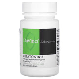 DaVinci Laboratories of Vermont, Melatonin-3, 3 mg, 120 Capsules - Supply Center USA