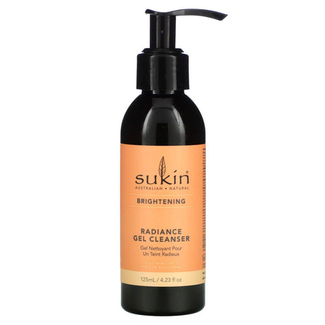 Sukin, Radiance Gel Cleanser, Brightening, 4.23 fl oz (125 ml) - Supply Center USA