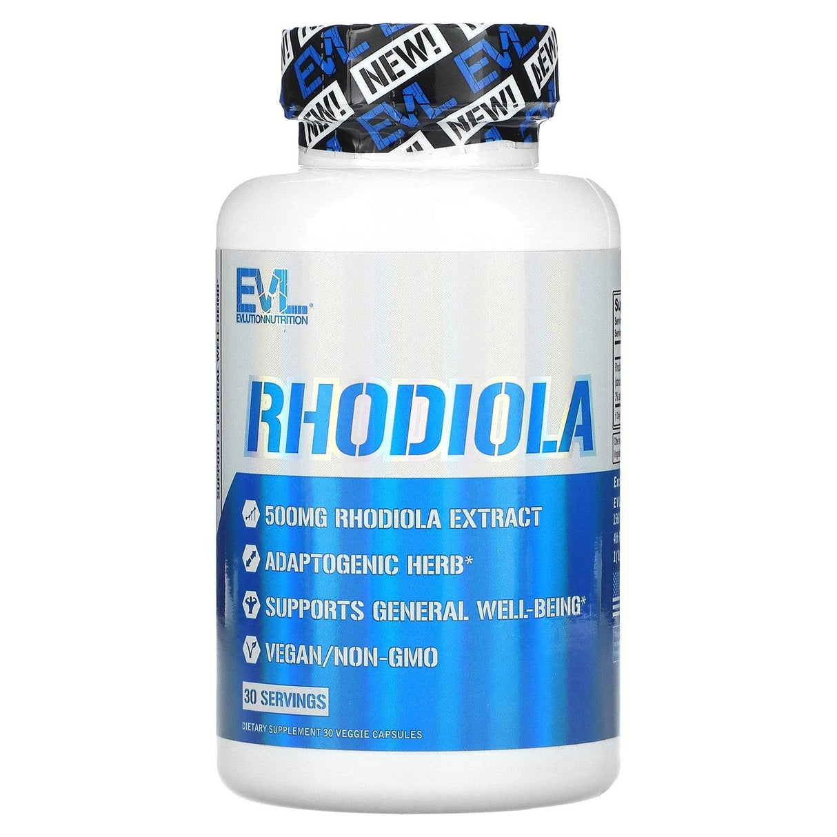 EVLution Nutrition, Rhodiola, 500 mg, 30 Veggie Capsules - Supply Center USA