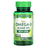 Nature's Truth, Vegan Omega-3 Algae Oil with DHA, 60 Vegan Softgels - Supply Center USA