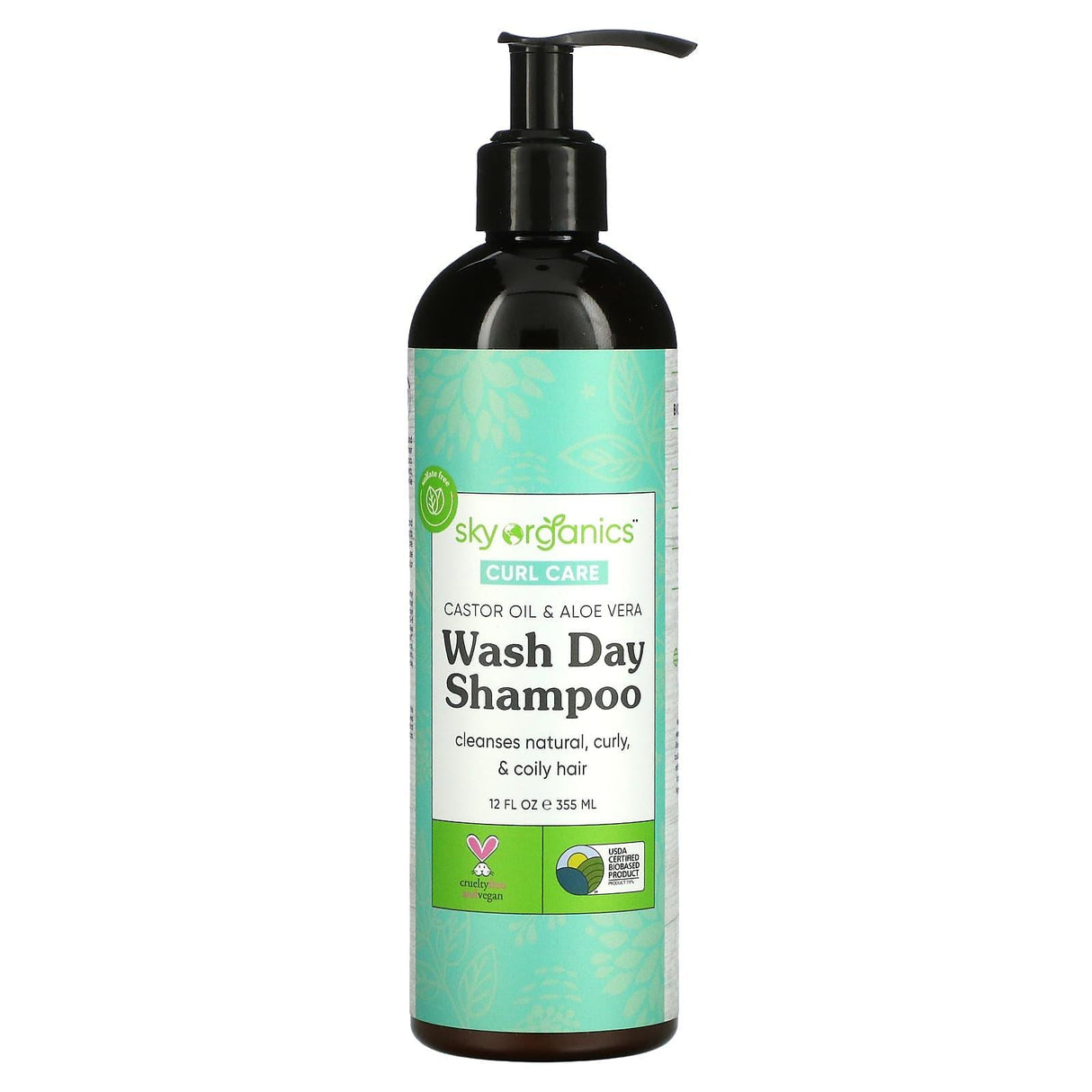 Sky Organics, Curl Care, Wash Day Shampoo, 12 fl oz (355 ml) - Supply Center USA