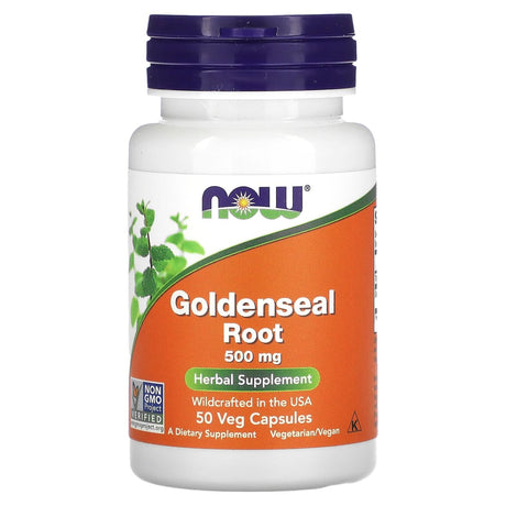 NOW Foods, Goldenseal Root, 500 mg, 50 Veg Capsules - Supply Center USA