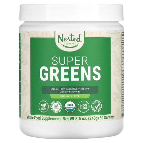 Nested Naturals, Super Greens, Original, 8.5 oz (240 g) - Supply Center USA