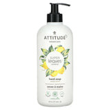 ATTITUDE, Super Leaves Science, Hand Soap, Lemon Leaves, 16 fl oz (473 ml) - Supply Center USA