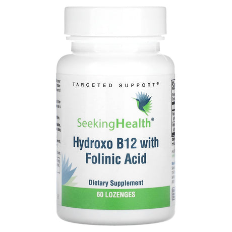 Seeking Health, Hydroxo B12 With Folinic Acid, 60 Lozenges - Supply Center USA