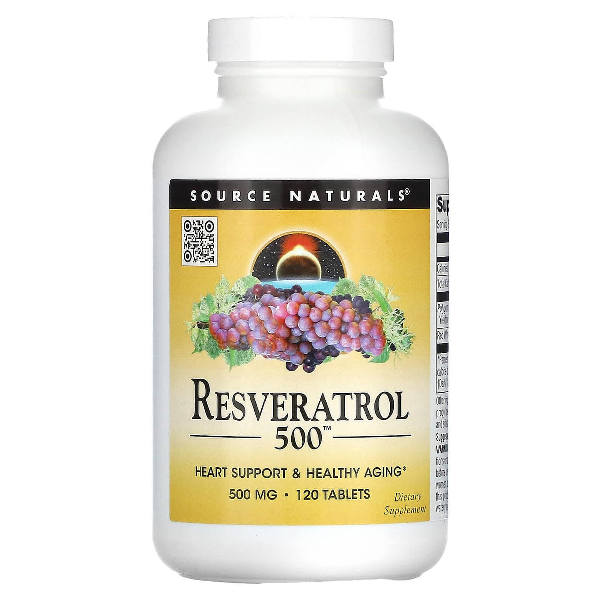 Source Naturals, Resveratrol, 500 mg, 120 Tablets - Supply Center USA