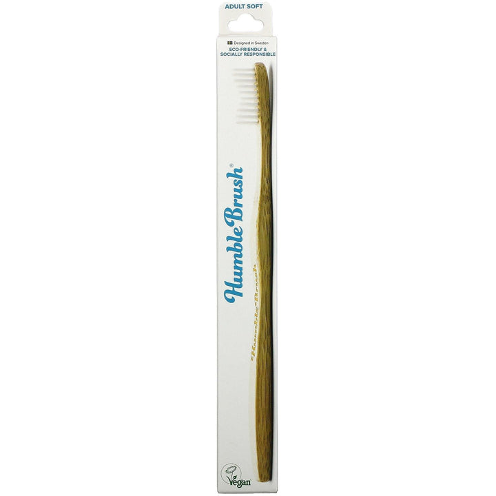 The Humble Co., Humble Brush, Adult Soft, White, 1 Toothbrush - HealthCentralUSA