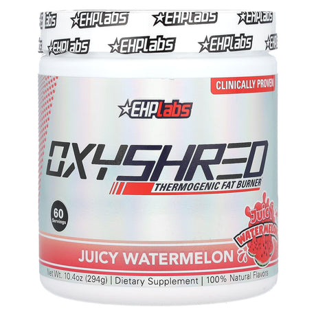 EHPlabs, Oxyshred Thermionic Fat Burner, Juicy Watermelon, 10.4 oz (294 g) - Supply Center USA