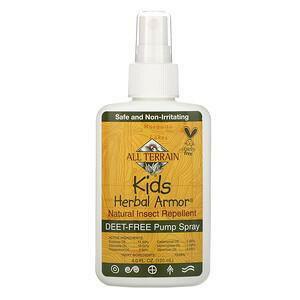 All Terrain, Kids Herbal Armor, Natural Insect Repellent, 4 fl oz (120 ml) - Supply Center USA