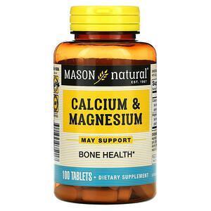 Mason Natural, Calcium & Magnesium, 100 Tablets - HealthCentralUSA