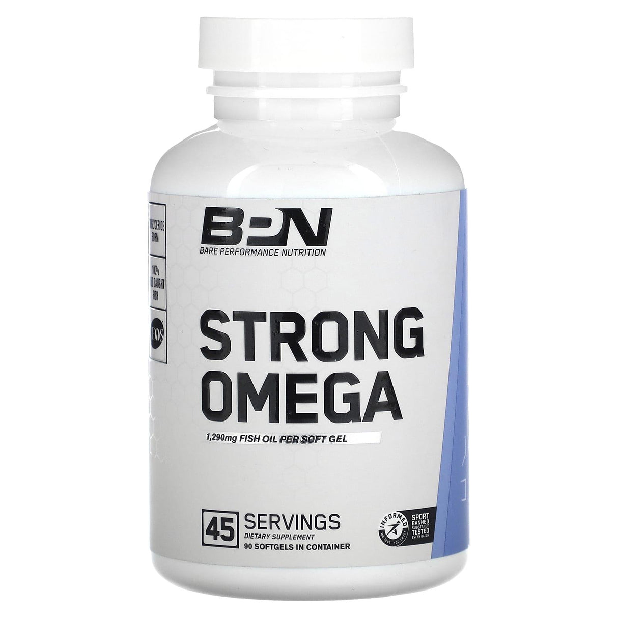 Bare Performance Nutrition, Strong Omega , 1,290 mg , 90 Softgels - Supply Center USA