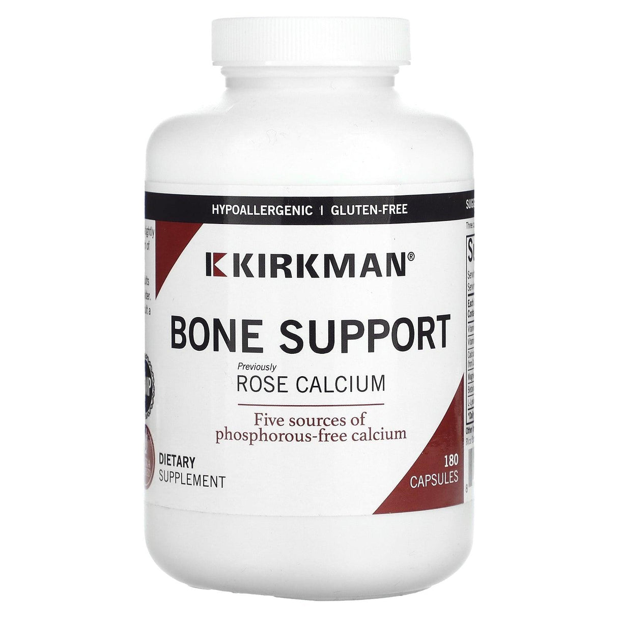 Kirkman Labs, Bone Support, 180 Capsules - Supply Center USA