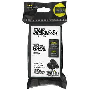 T. Taio, Charcoal Soap-Sponge, 4.2 oz (120 g) - HealthCentralUSA