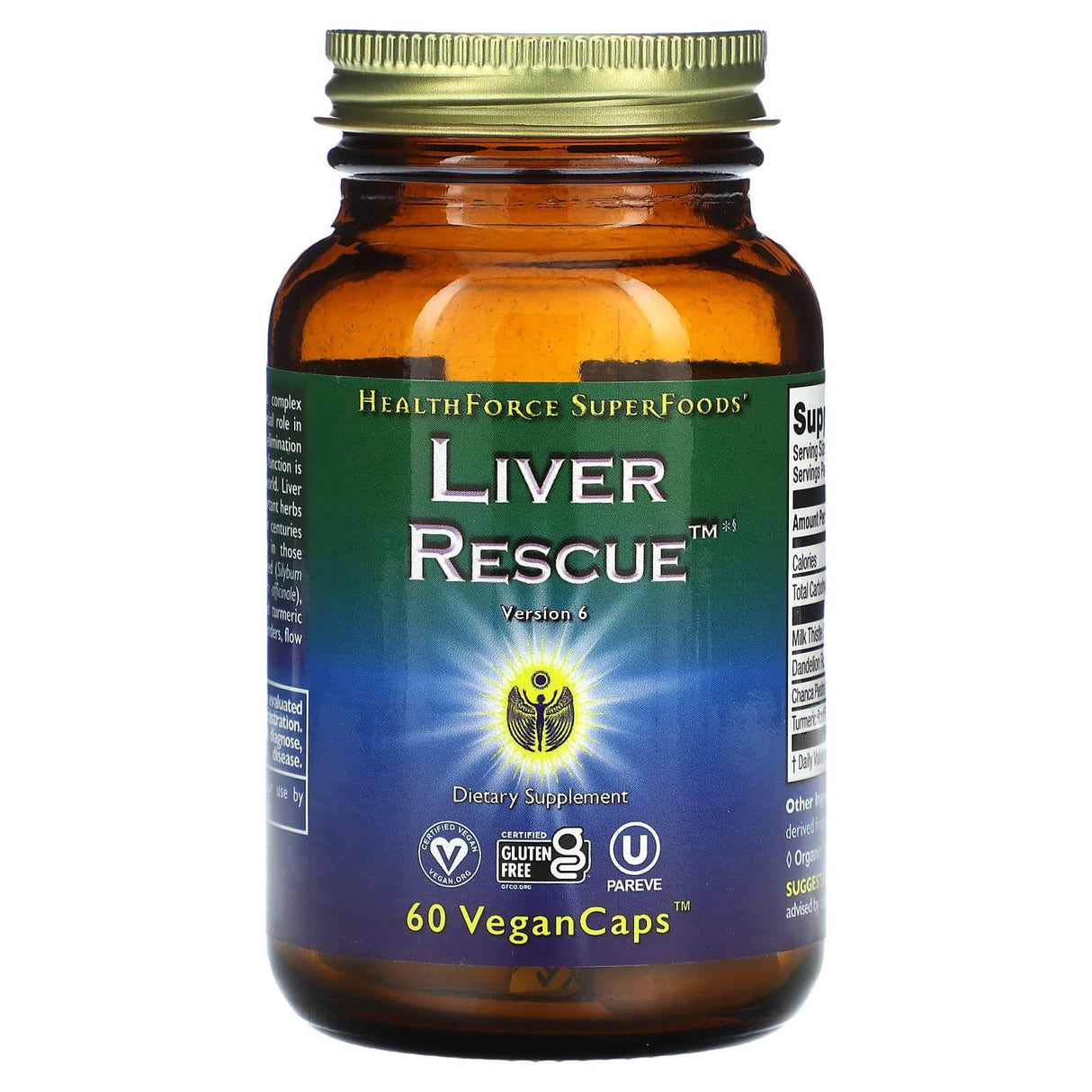 HealthForce Superfoods, Liver Rescue, 60 Vegan Caps - Supply Center USA