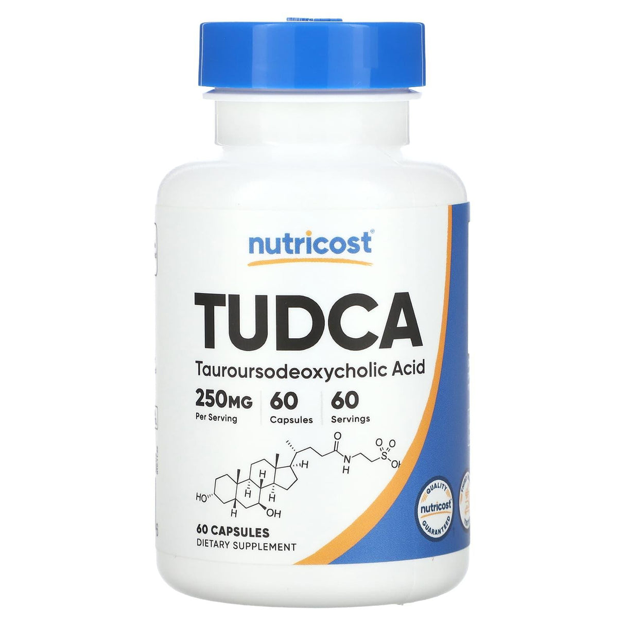 Nutricost, TUDCA, Tauroursodeoxycholic Acid, 250 mg, 60 Capsules - Supply Center USA