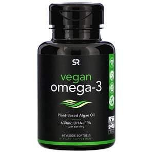 Sports Research, Vegan Omega-3, 60 Veggie Softgels - HealthCentralUSA