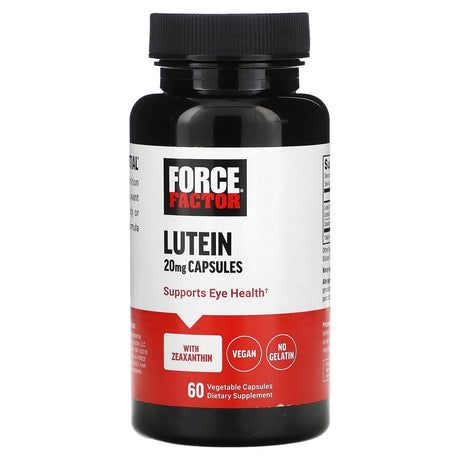 Force Factor, Lutein, 20 mg, 60 Vegetable Capsules - Supply Center USA