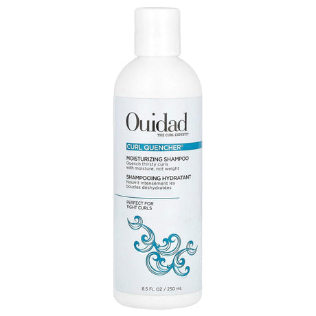 Ouidad, Curl Quencher®, Moisturizing Shampoo, Tight Curls, 8.5 fl oz (250 ml) - Supply Center USA