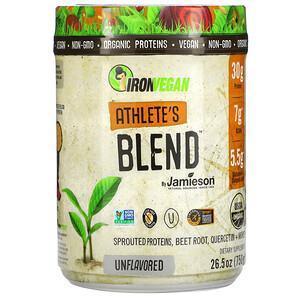 Jamieson Natural Sources, IronVegan, Athlete's Blend, Unflavored, 26.5 oz (750 g) - Supply Center USA