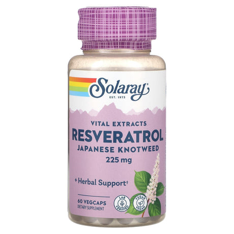 Solaray, Vital Extracts, Resveratrol Japanese Knotweed, 225 mg, 60 VegCaps - Supply Center USA