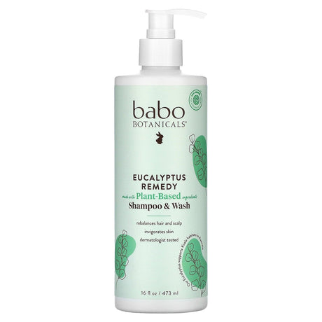 Babo Botanicals, Eucalyptus Remedy Shampoo & Wash, 16 fl oz (473 ml) - Supply Center USA