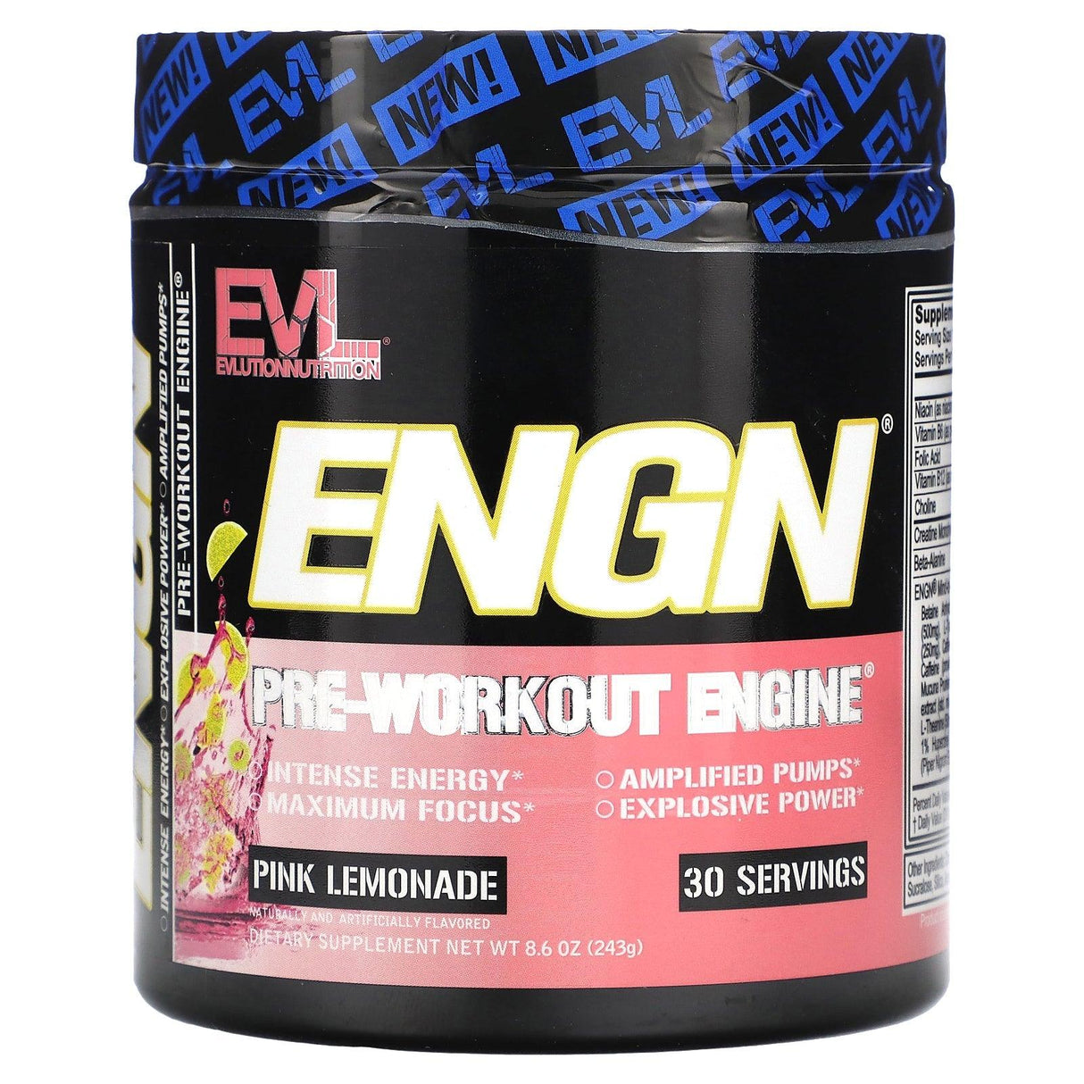 EVLution Nutrition, ENGN, Pre-Workout Engine, Blue Raz, 9 oz (255 g) - Supply Center USA