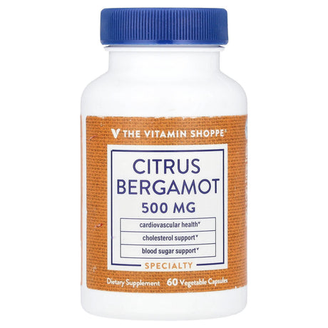 The Vitamin Shoppe, Citrus Bergamot, 500 mg, 60 Vegetable Capsules - Supply Center USA