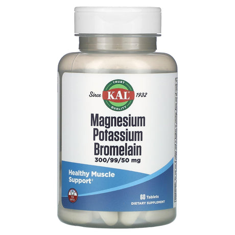 KAL, Magnesium Potassium Bromelain, 60 Tablets - Supply Center USA