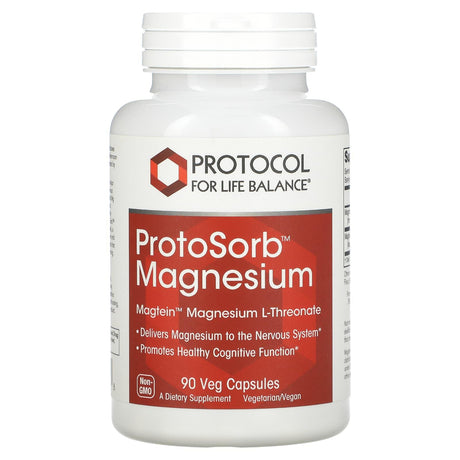 Protocol for Life Balance, Protosorb Magnesium, 90 Veg Capsules - Supply Center USA