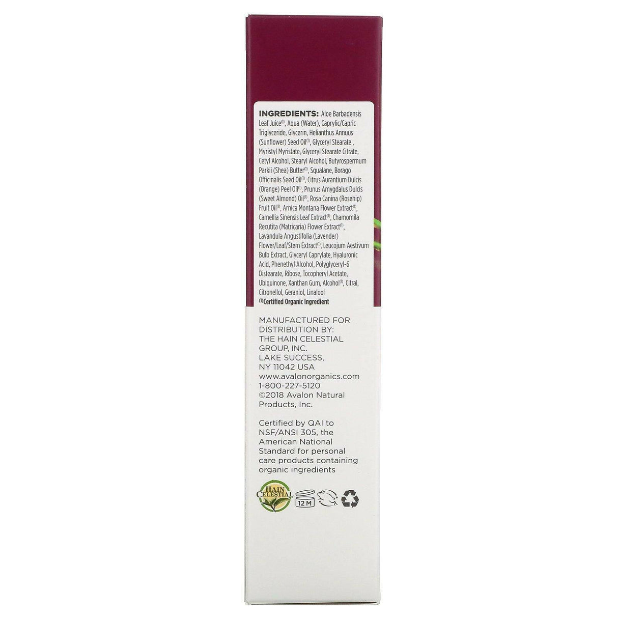 Avalon Organics, Wrinkle Therapy, With CoQ10 & Rosehip, Night Creme, 1.75 oz (50 g) - Supply Center USA