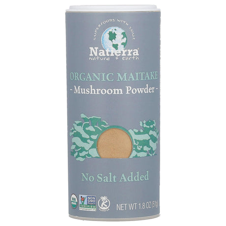 Natierra, Organic Maitake Mushroom Powder Shaker, 1.8 oz (51 g) - Supply Center USA