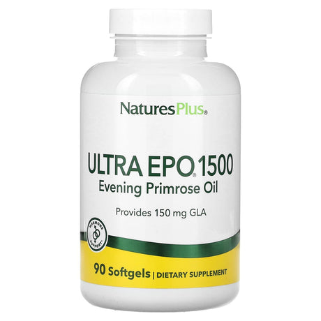 NaturesPlus, Ultra EPO 1500, Evening Primrose Oil, 90 Softgels - Supply Center USA