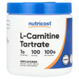 Nutricost, L-Carnitine Tartrate, Unflavored, 3.5 oz (100 g) - Supply Center USA