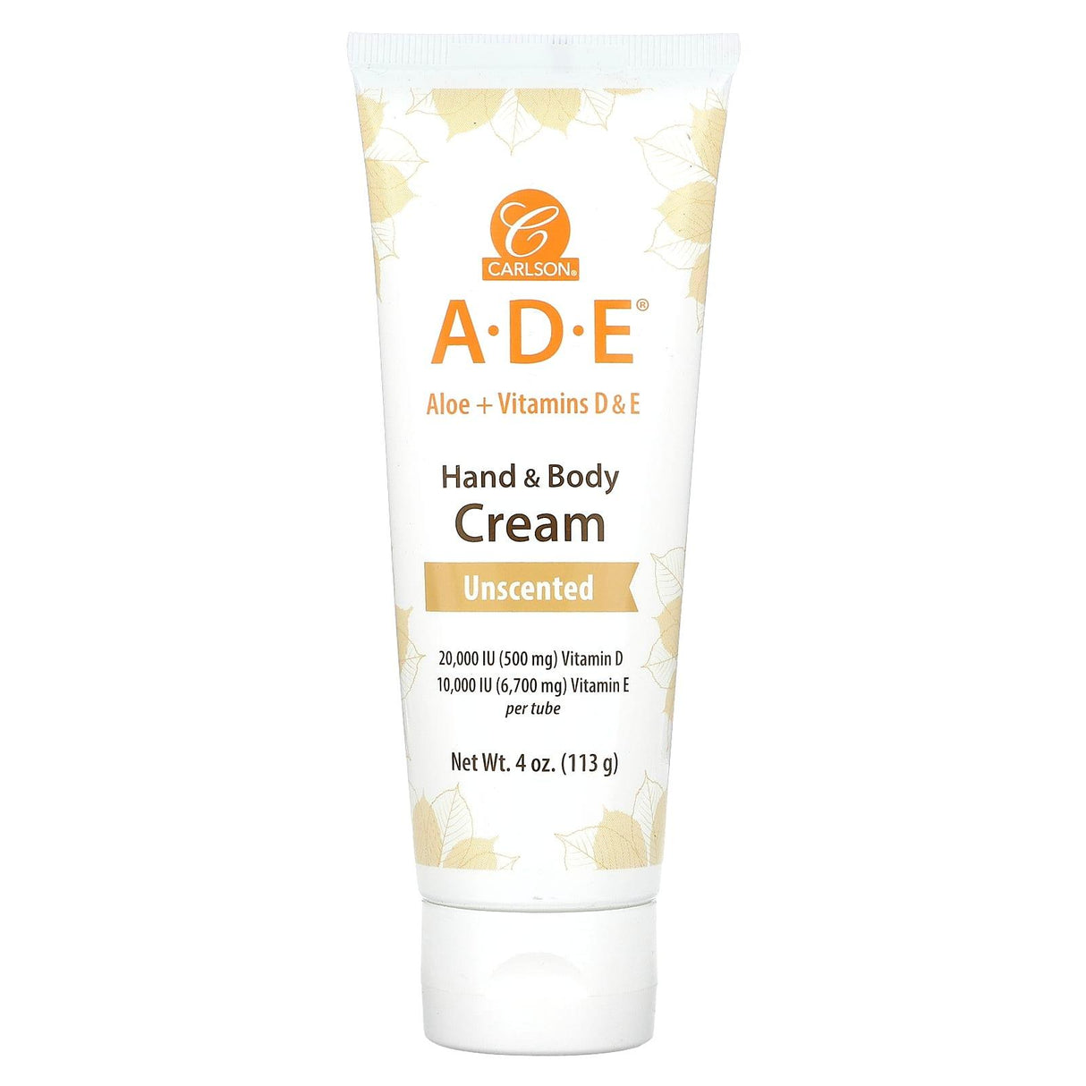 Carlson, A-D-E Hand & Body Cream, Unscented, 2 oz (56 g) - Supply Center USA