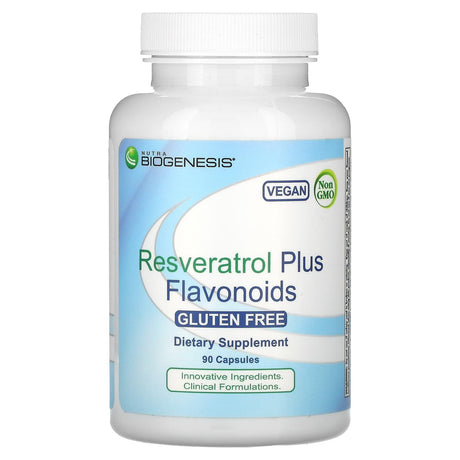 Nutra BioGenesis, Resveratrol Plus Flavonoids, 90 Capsules - Supply Center USA