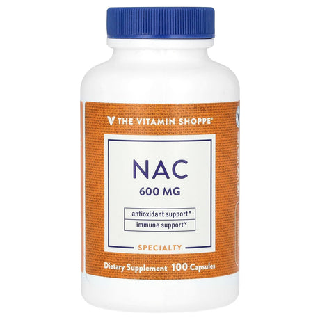 The Vitamin Shoppe, NAC, 600 mg, 50 Capsules - Supply Center USA