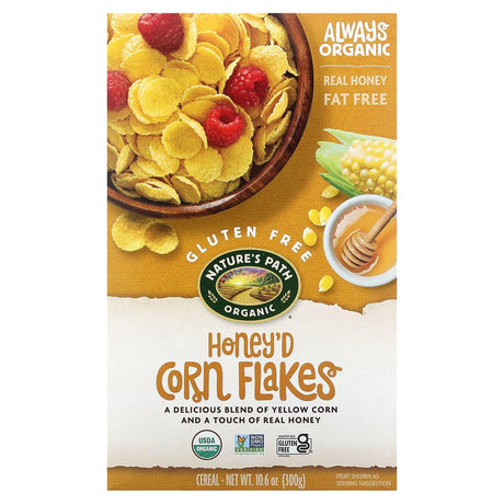 Nature's Path, Organic, Honey'd Corn Flakes Cereal, 10.6 oz (300 g) - Supply Center USA