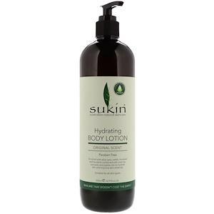 Sukin, Hydrating Body Lotion, Original Scent, 16.9 fl oz (500 ml) - HealthCentralUSA