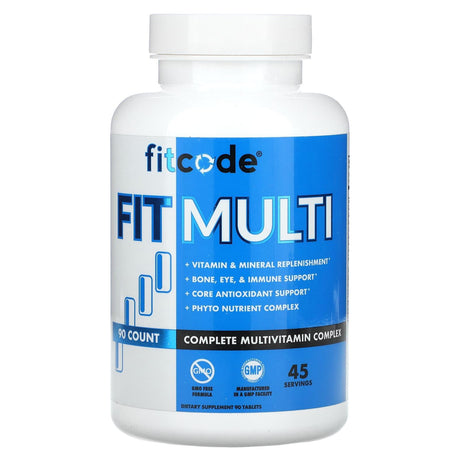 FITCODE, Fit Multi, Complete Multivitamin Complex, 90 Tablets - Supply Center USA