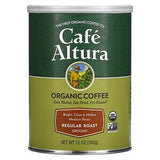 Cafe Altura, Organic Coffee, Regular Roast, Medium Roast, Ground, 12 oz (340 g) - Supply Center USA