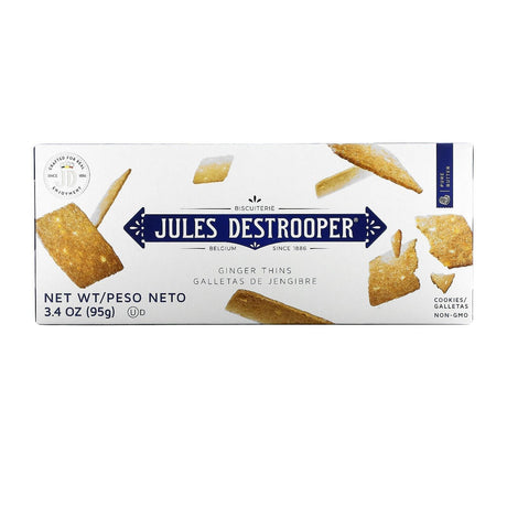 Jules Destrooper, Ginger Thins Cookies, 3.4 oz (95 g) - Supply Center USA