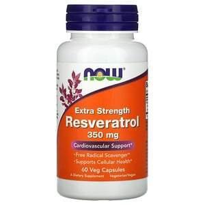 Now Foods, Extra Strength Resveratrol, 350 mg, 60 Veg Capsules - Supply Center USA